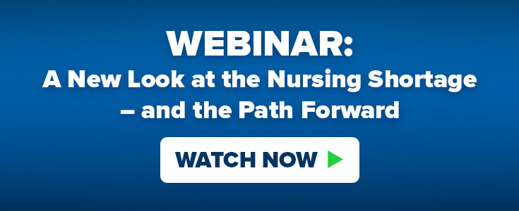 Nursing shortage webinar graphic