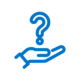 question mark blue icon