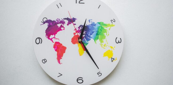 clock-with-world-map