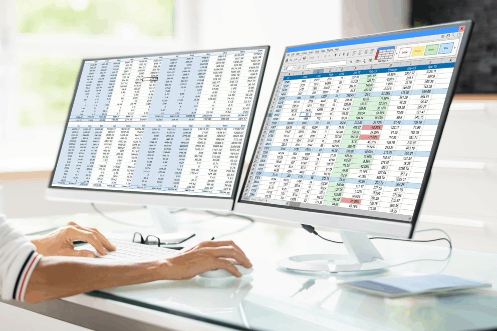 Computer screen of a medical biller and coder