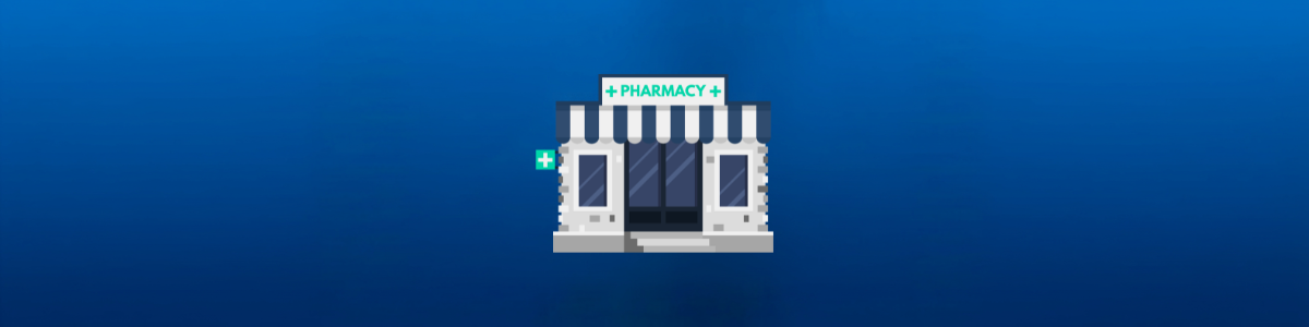 Illustration Of A Pharmacy Storefront