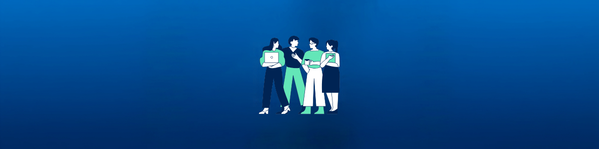 Illustration of Employees talking