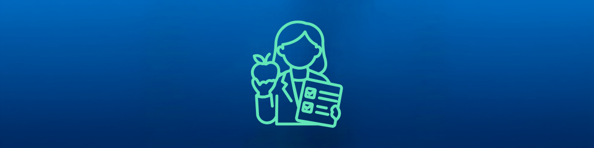 Illustration Of A Dietitian And Apple